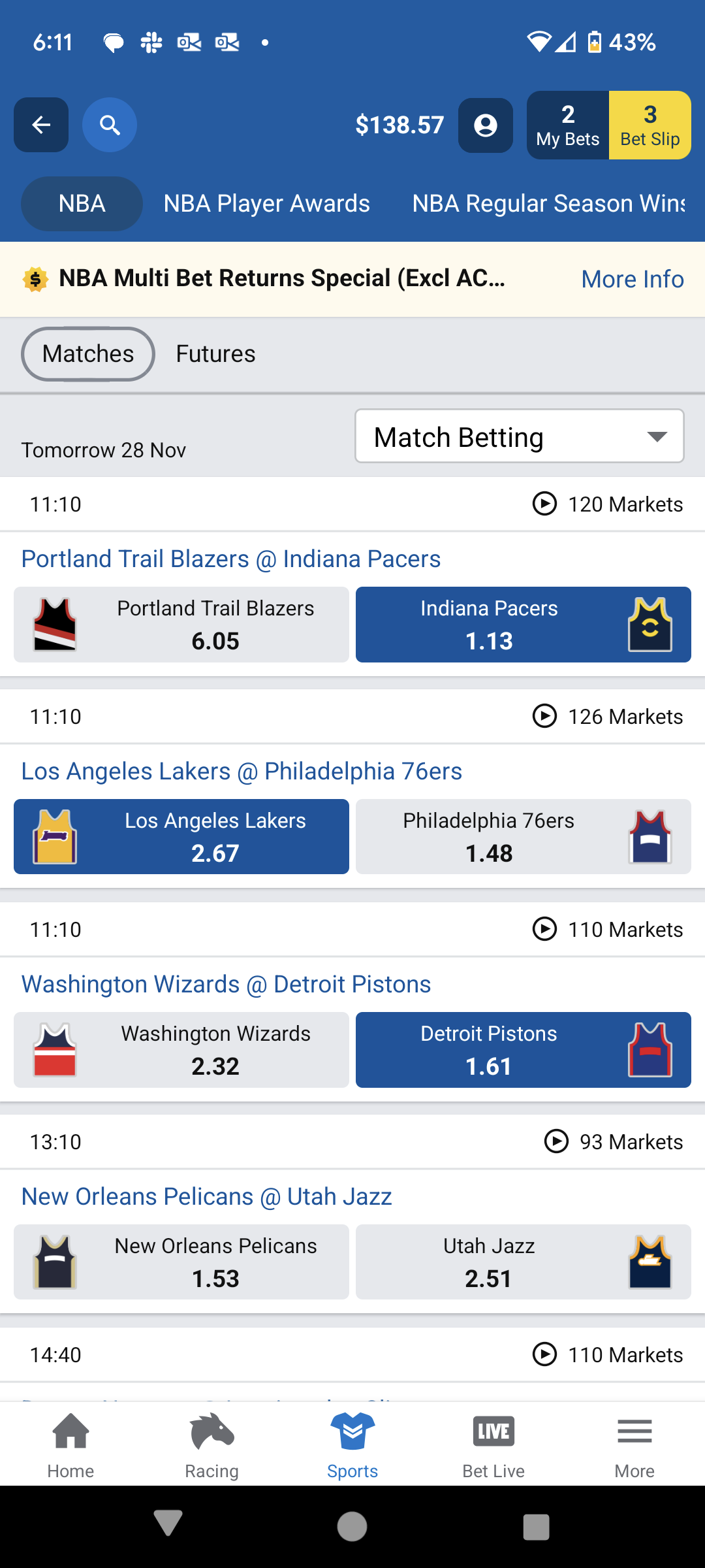 Photo: how to bet a multi on sports bet