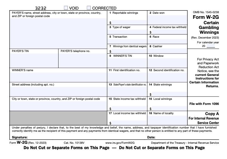 Photo: how to report sports betting income on tax return