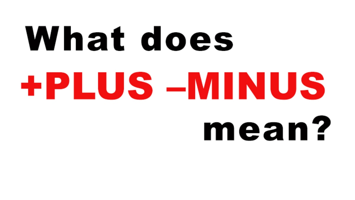 Photo: what do the plus minus mean in sports betting