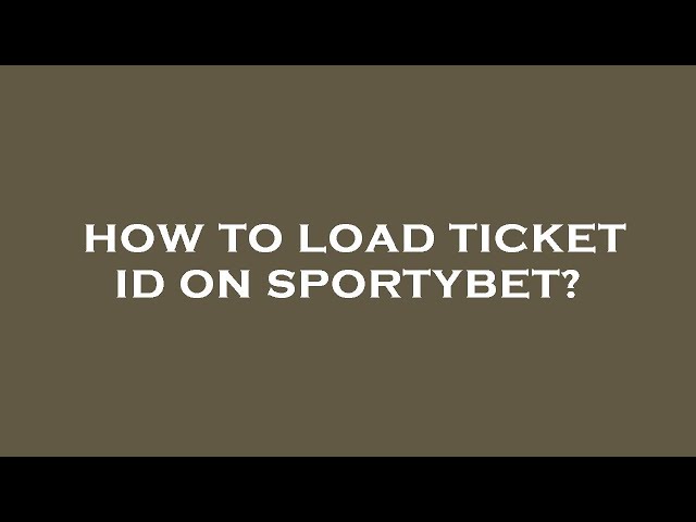 Photo: how can i check my sport bet ticket