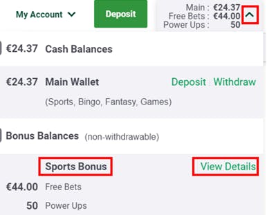 Photo: how to activate sports bet account
