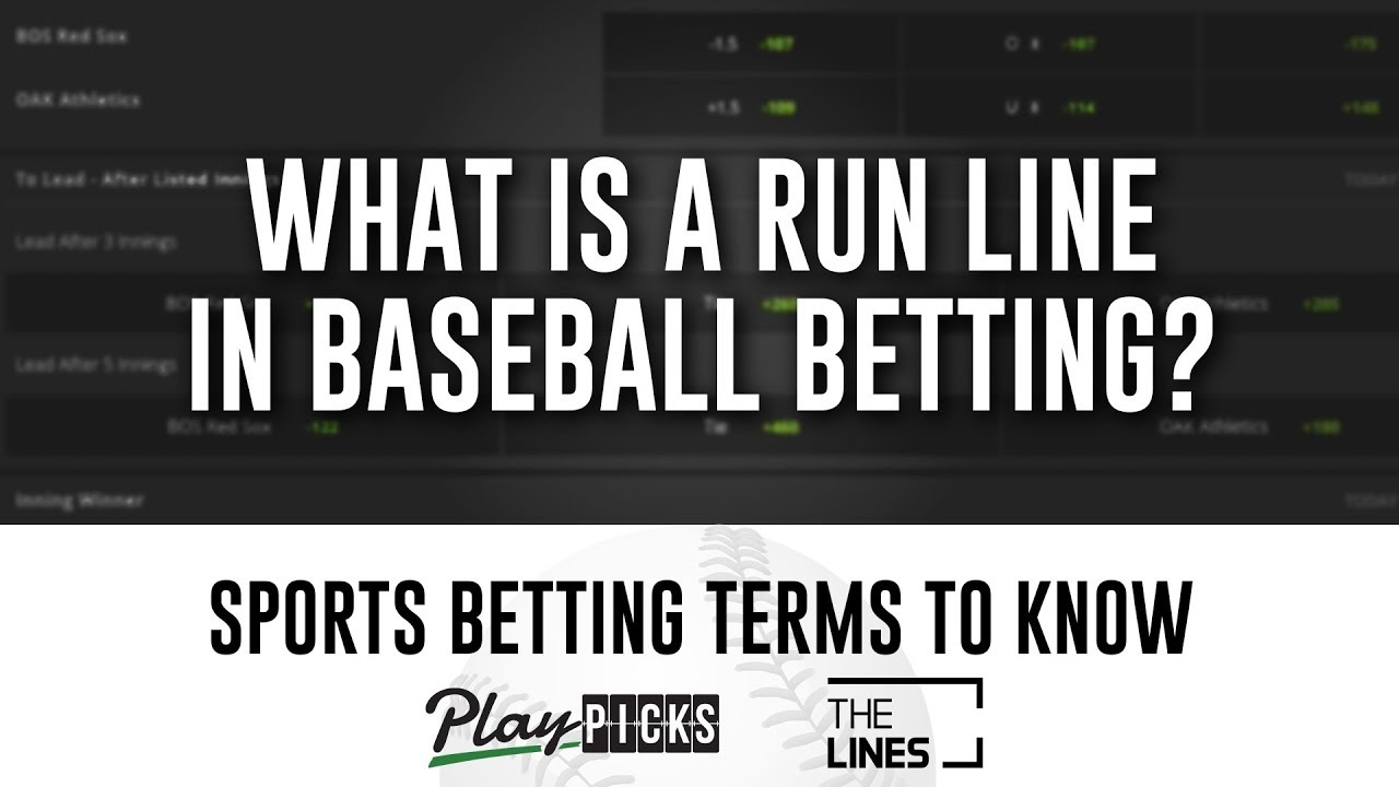 Photo: what does run line mean in sports betting