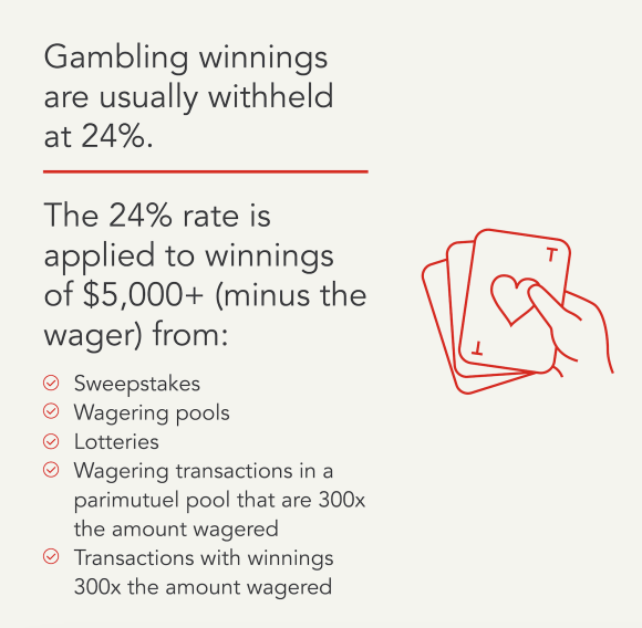 Photo: how much does sport betting withhold for taxes