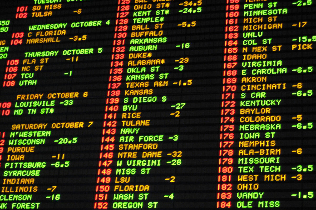 Photo: can you bet on college sports in vegas