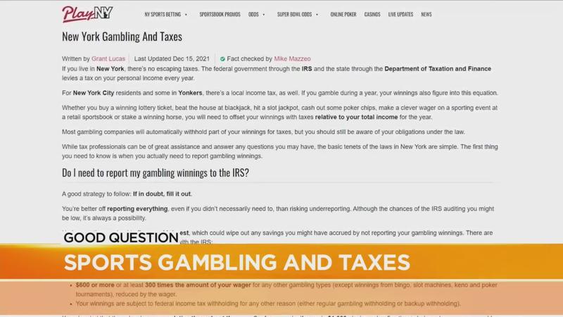 Photo: do they take taxes out at sports betting ny