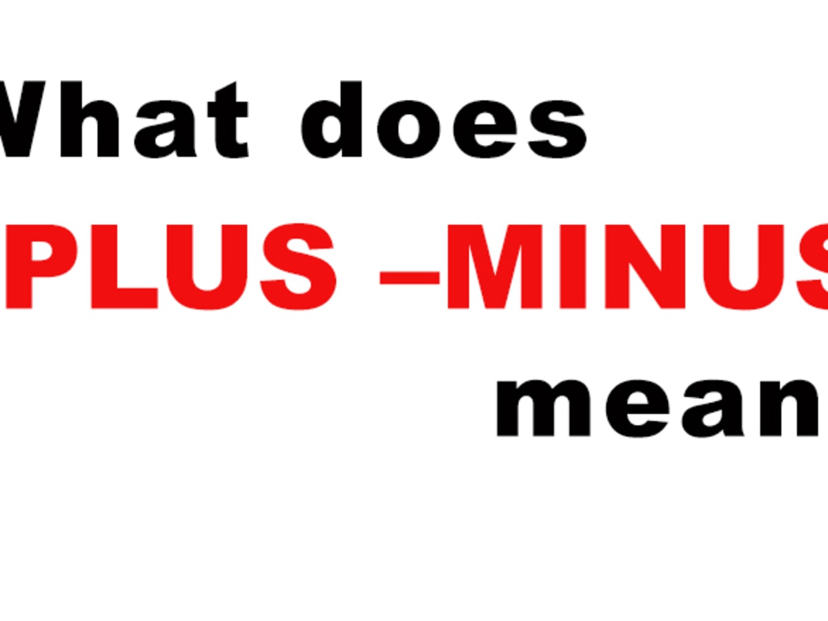 Photo: what does plus and minus mean in sports betting