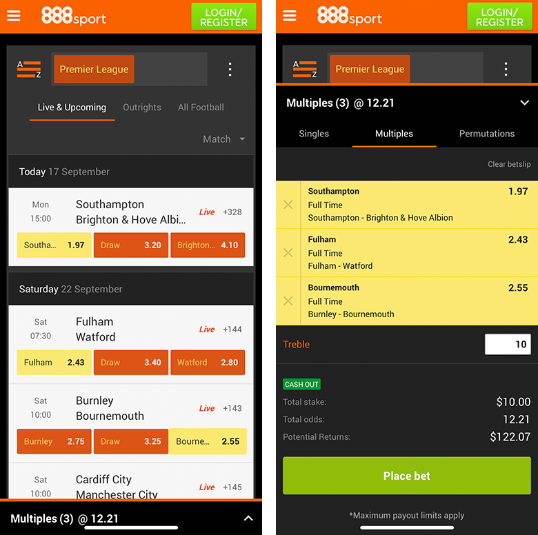 Photo: how to look at my betting slip 888 sport