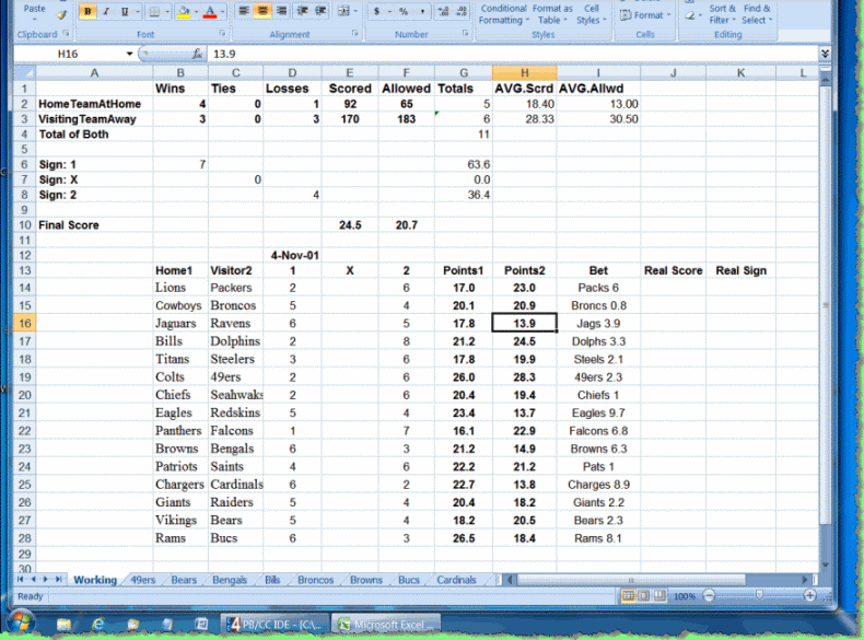 Photo: how to track sports bets on excel