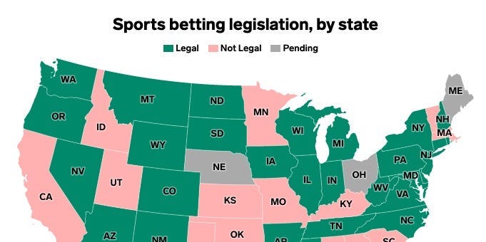 Photo: is it legal to bet on sports in illinois