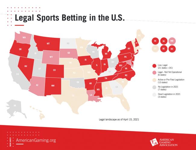 Photo: where is sports betting legal 2021 united states
